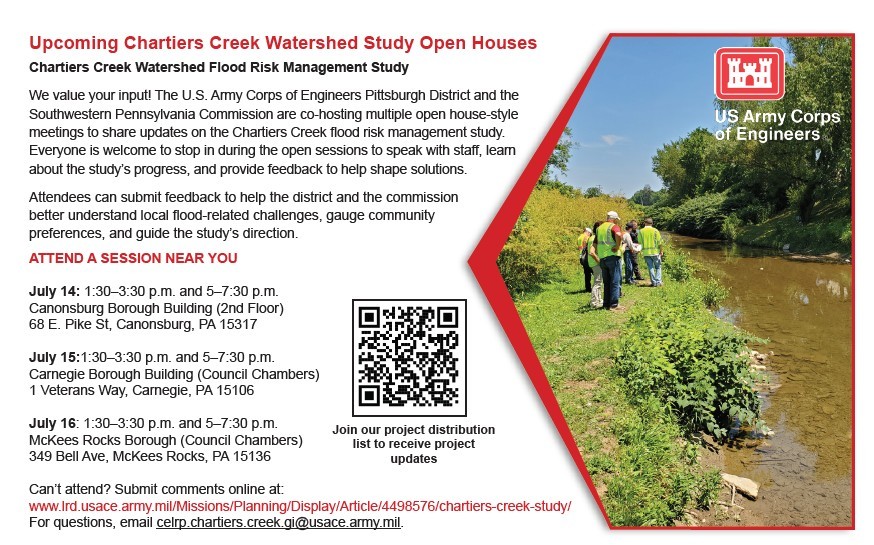 Chartiers Creek Watershed Study Open House