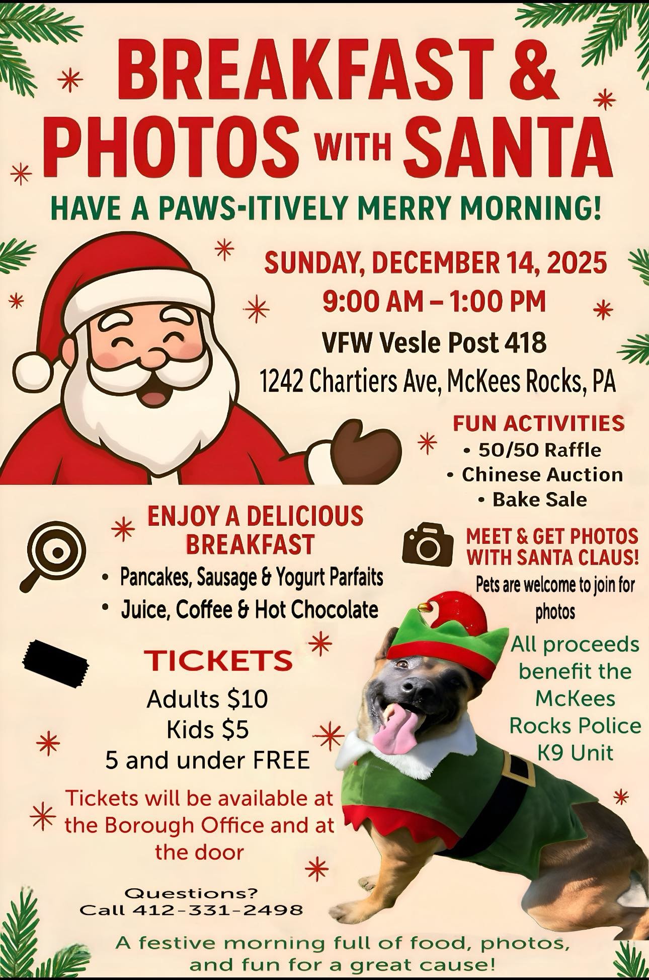 K9 Santa Breakfast